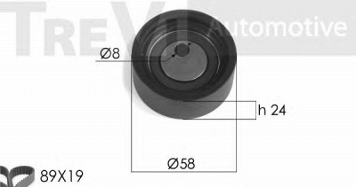 TREVI AUTOMOTIVE kd1137 -  Комплект ремня ГРМ
